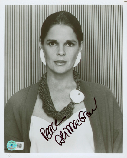 Ali MacGraw The Getaway "Peace" Authentic Signed 8x10 Photo BAS #BL81282