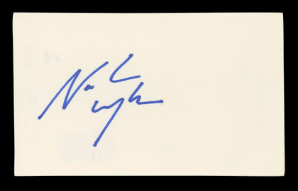 Noah Wyle ER Authentic Signed 3x5 Index Card Autographed BAS #BL96406