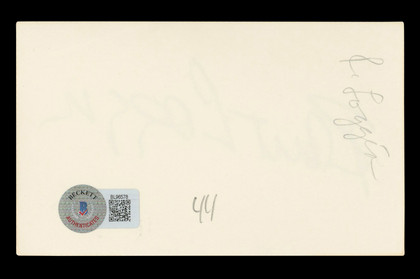 Robert Loggia Big Authentic Signed 3x5 Index Card Autographed BAS #BL96578