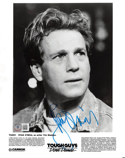 Ryan O'Neal Tough Guys Don't Dance Authentic Signed 8x10 Photo BAS #BL76480