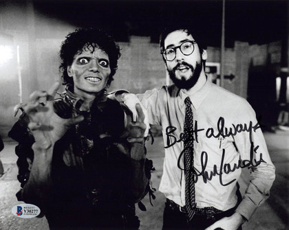 John Landis Thriller "Best Always" Authentic Signed 8x10 Photo BAS #Y30277