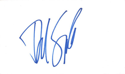 David Spade Joe Dirt Authentic Signed 3x5 Index Card Autographed BAS #BL96309