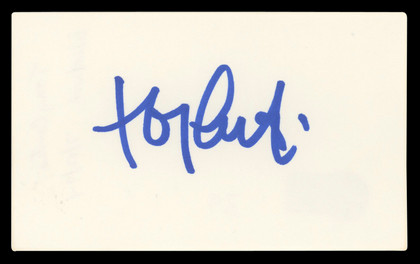 Tony Curtis Some Like It Hot Authentic Signed 3x5 Index Card BAS #BL98536