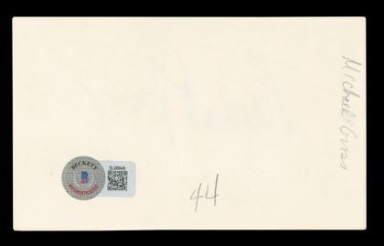 Michael Gross Family Ties Authentic Signed 3x5 Index Card BAS #BL96848