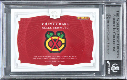 Chevy Chase Christmas Vacation Signed Relic Card One of One BAS Slab #16567389