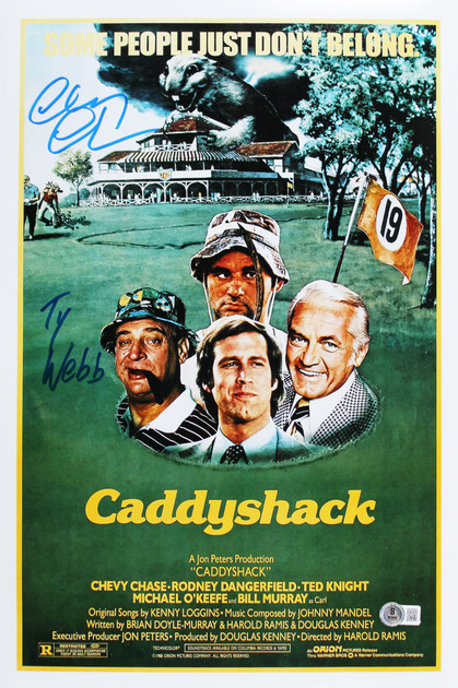 Chevy Chase Caddyshack "Ty Webb" Authentic Signed 12x18 Photo BAS #1W385990