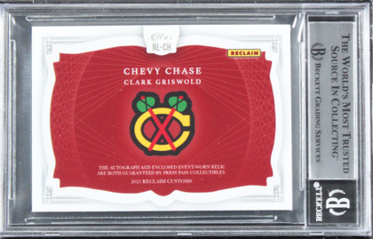 Chevy Chase Christmas Vacation Signed Relic Card One of One BAS Slab #16567422