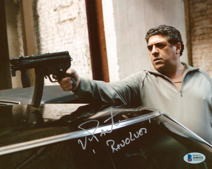 Vincent Pastore The Sopranos "Revolver" Authentic Signed 8x10 Photo BAS #Z99351