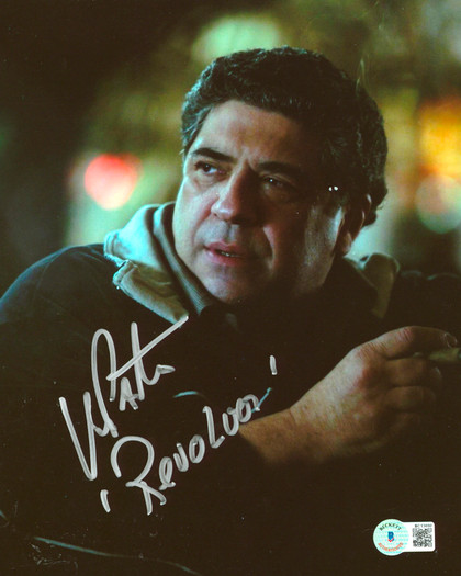 Vincent Pastore The Sopranos "Revolver" Authentic Signed 8x10 Photo BAS #BC13698