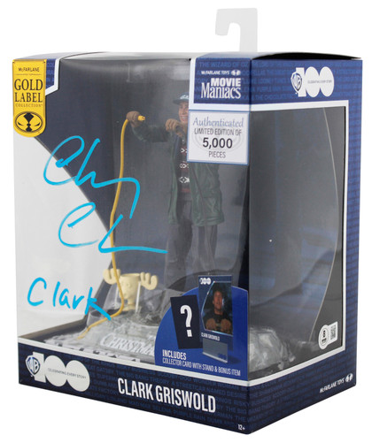 Chevy Chase Christmas Vacation "Clark" Signed Clark Griswold Figure BAS Witness