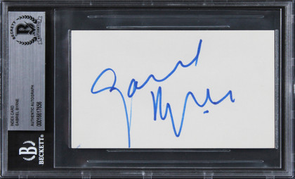 Gabriel Byrne The Usual Suspects Authentic Signed 3x5 Index Card BAS Slabbed 4