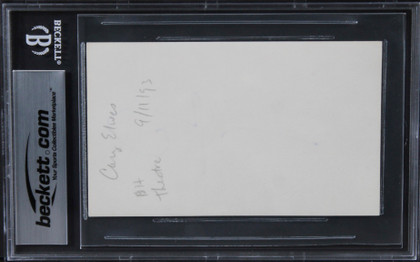 Cary Elwes The Princess Bride Authentic Signed 3x5 Index Card BAS Slabbed