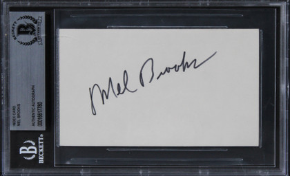 Milton Berle The Milton Berle Show Authentic Signed 3x5 Index Card BAS Slabbed 2