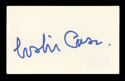 Leslie Caron An American in Paris Signed 3x5 Index Card Autographed BAS #AD70142