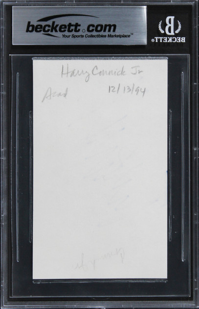 Harry Connick Jr. Hope Floats Authentic Signed 3x5 Index Card BAS Slabbed