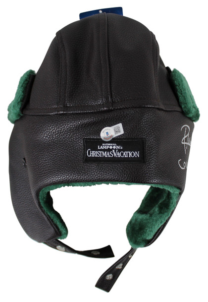 Chevy Chase & Randy Quaid Christmas Vacation "2x Insc" Signed Hat BAS #BK88260