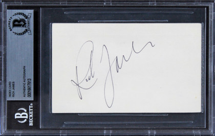 Rick James Musician Authentic Signed 3x5 Index Card Autographed BAS Slabbed