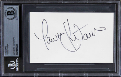 Tawny Kitaen California Girls Authentic Signed 3x5 Index Card BAS Slabbed