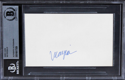 Mayim Bialik The Big Bang Theory Authentic Signed 3x5 Index Card BAS Slabbed 2