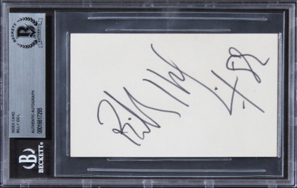 Billy Idol Musician Authentic Signed 3x5 Index Card Autographed BAS Slabbed
