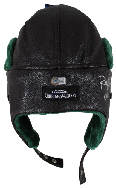 Chevy Chase & Randy Quaid Christmas Vacation "3x Insc" Signed Hat BAS #BK88252