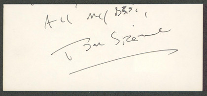 Tom Sizemore Saving Private Ryan Signed 2.25x5 Cut Signature BAS #AD70356