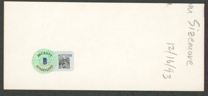 Tom Sizemore Saving Private Ryan Signed 2.25x5 Cut Signature BAS #AD70356