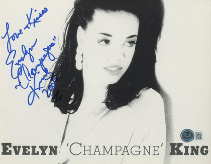 Evelyn "Champagne" King Singer "Love" Authentic Signed 8x10 Photo BAS #BM03430