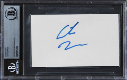 Artie Lange The Howard Stern Show Authentic Signed 3x5 Index Card BAS Slabbed 1