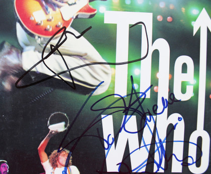 The Who (3) Daltrey, Townshend & Entwistle Signed  Laserdisc Cover BAS #A42884