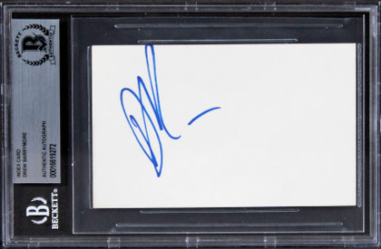 Drew Barrymore Charlie's Angels Authentic Signed 3x5 Index Card BAS Slabbed