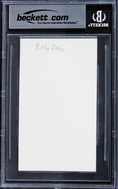 Billy Zane Titanic Authentic Signed 3x5 Index Card Autographed BAS Slabbed