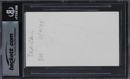 Dean Cain The New Adventures of Superman Signed 3x5 Index Card BAS Slabbed 2