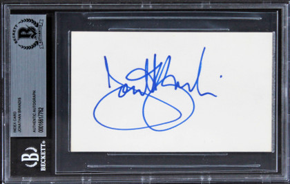 Jonathan Brandis The Neverending Story II Signed 3x5 Index Card BAS Slabbed 1