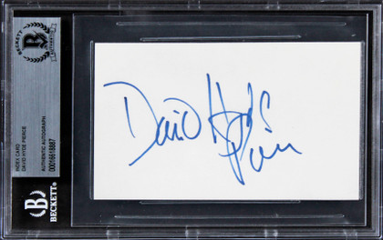 David Hyde Pierce Frasier Authentic Signed 3x5 Index Card BAS Slabbed 2