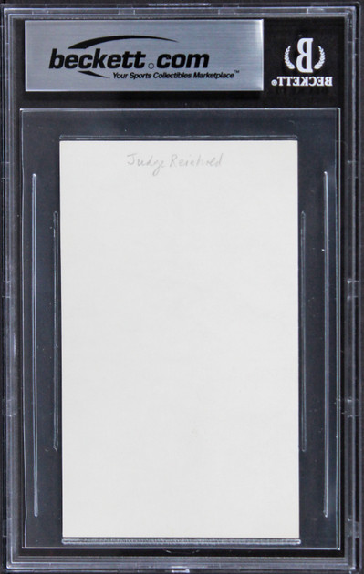 Judge Reinhold Stripes Authentic Signed 3x5 Index Card Autographed BAS Slabbed