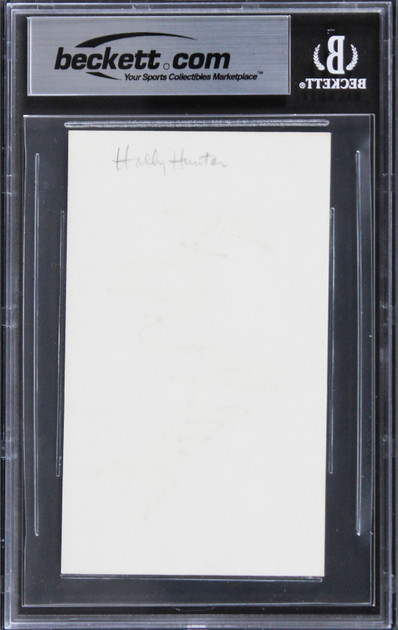 Holly Hunter The Incredibles Authentic Signed 3x5 Index Card BAS Slabbed 2