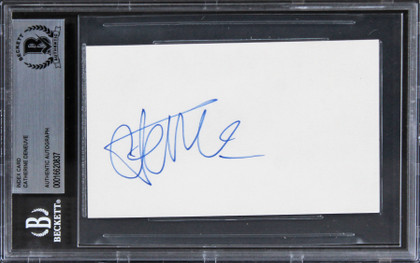 Catherine Deneuve Belle De Jour Authentic Signed 3x5 Index Card BAS Slabbed