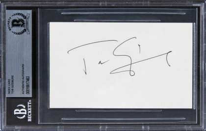 Tom Sizemore Saving Private Ryan Authentic Signed 3x5 Index Card BAS Slabbed 3