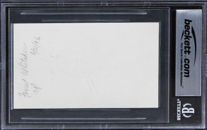 Forest Whitaker The Butler Authentic Signed 3x5 Index Card BAS Slabbed 5