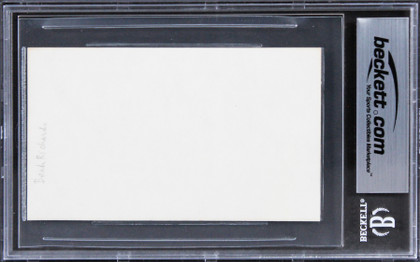 Beah Richards Guess Who's Coming to Dinner "Love" Signed 3x5 Index Card BAS Slab