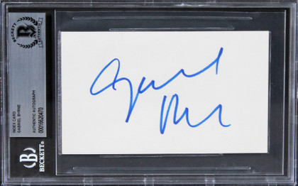 Gabriel Byrne The Usual Suspects Authentic Signed 3x5 Index Card BAS Slabbed 1 Version 1