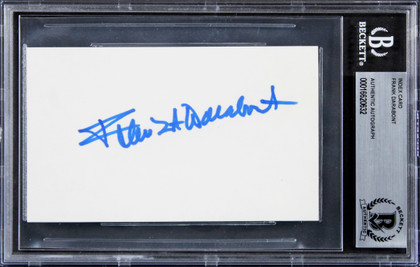 Frank Darabont The Shawshank Redemption Signed 3x5 Index Card BAS Slabbed