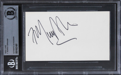 F. Murray Abraham The Grand Budapest Hotel Signed 3x5 Index Card BAS Slabbed 2