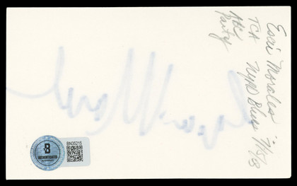 Esai Morales La Bamba Authentic Signed 3x5 Index Card Autographed BAS #BN35215