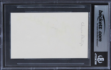 Chynna Phillips Bridesmaids Authentic Signed 3x5 Index Card BAS Slabbed 6