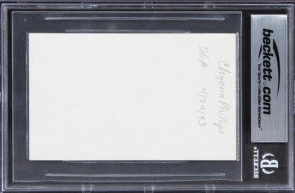 Chynna Phillips Bridesmaids Authentic Signed 3x5 Index Card BAS Slabbed 5