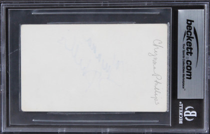 Chynna Phillips Bridesmaids Authentic Signed 3x5 Index Card BAS Slabbed 2