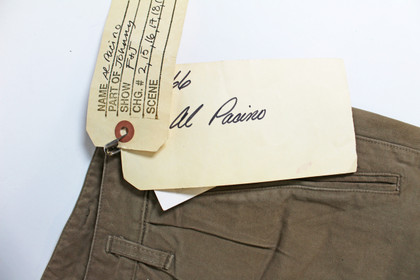 Al Pacino Frankie & Johnny Signed Screen Worn Tan Boneville Pants BAS #AB61460