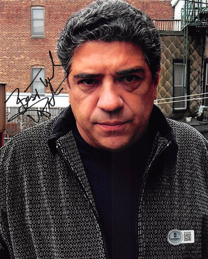 Vincent Pastore Revolver "Best Wishes" Signed 8x10 Vertical Photo BAS 1